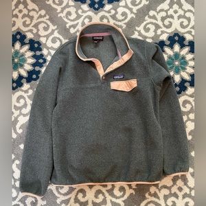 Patagonia fleece, gray, size medium, good condition